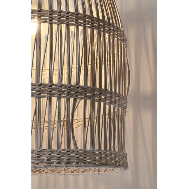 PRAIA fehér rattan függőlámpa