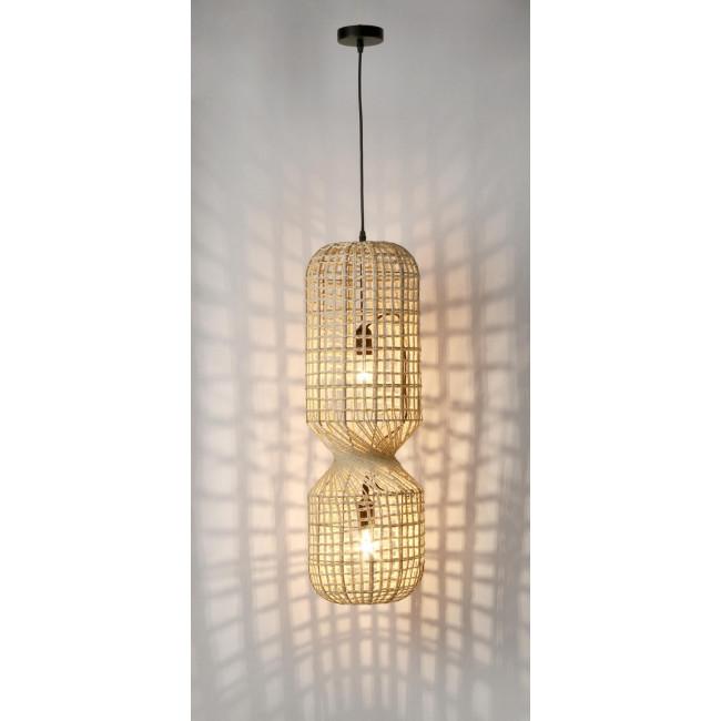 MALABO bézs fém függőlámpa