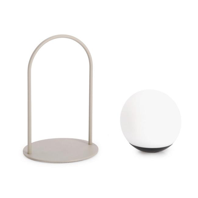 PANSY bézs fém asztali lámpa