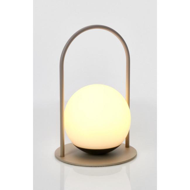 PANSY bézs fém asztali lámpa