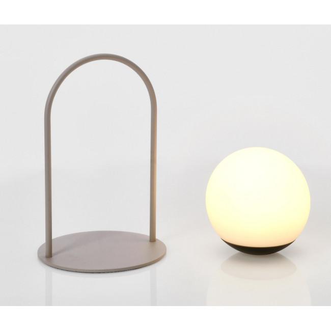 PANSY bézs fém asztali lámpa