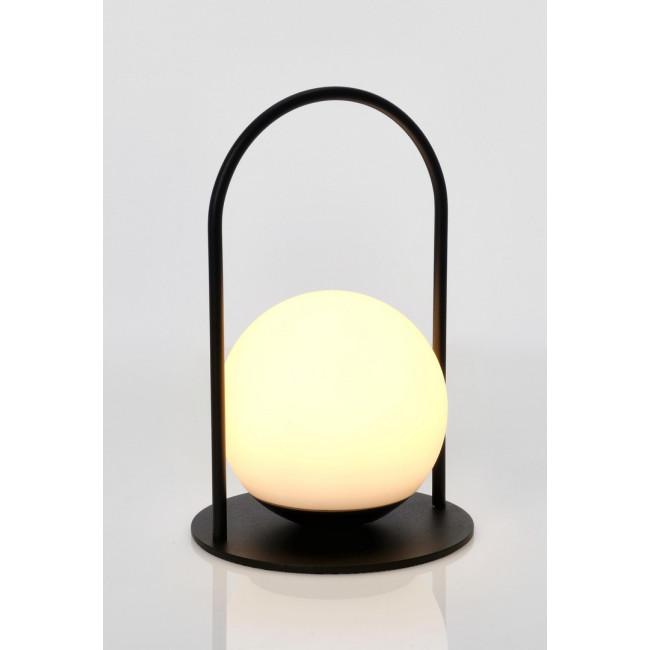 PANSY fekete fém asztali lámpa