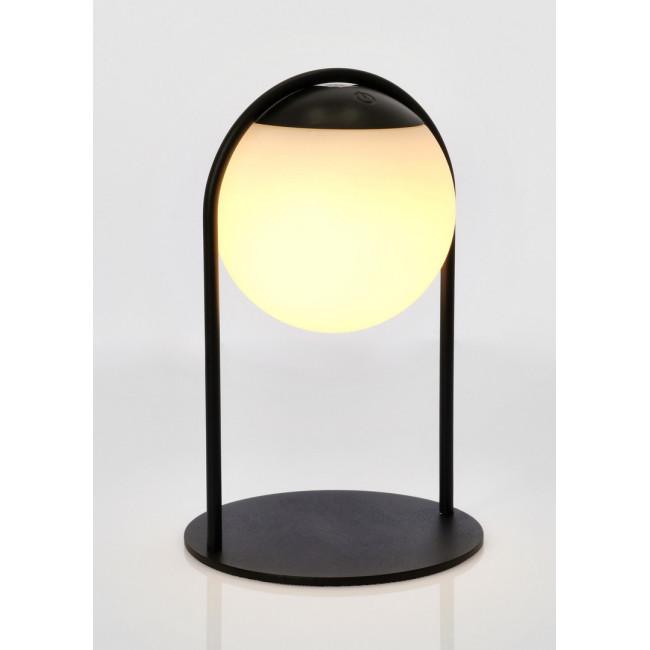 PANSY fekete fém asztali lámpa