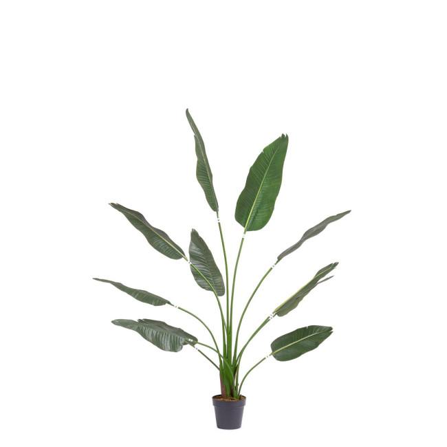 STRELITZIA zöld műanyag művirág