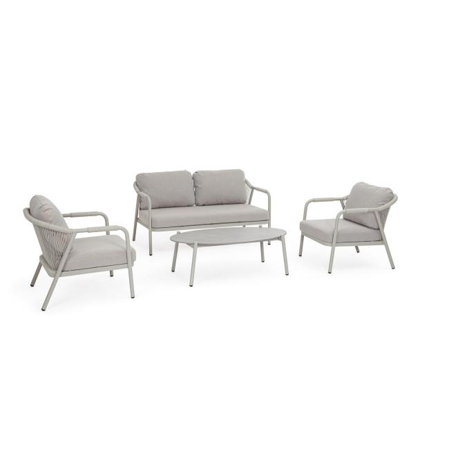 MIRAVET ezüst alumínium kerti garnitúra