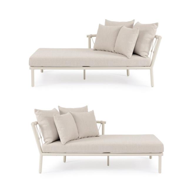 LANAI bézs alumínium napozóágy