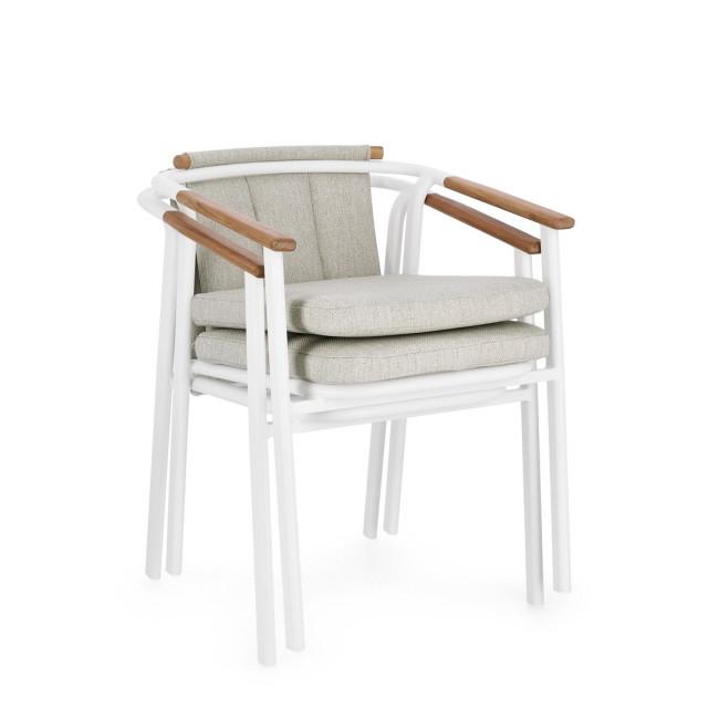 LEONIDA ezüst tikfa szék