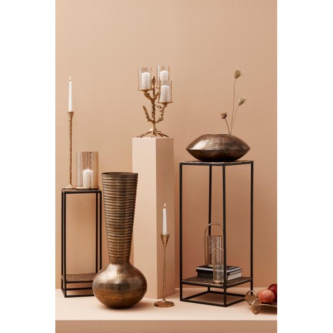 MYSORE ezüst alumínium dohányzóasztal