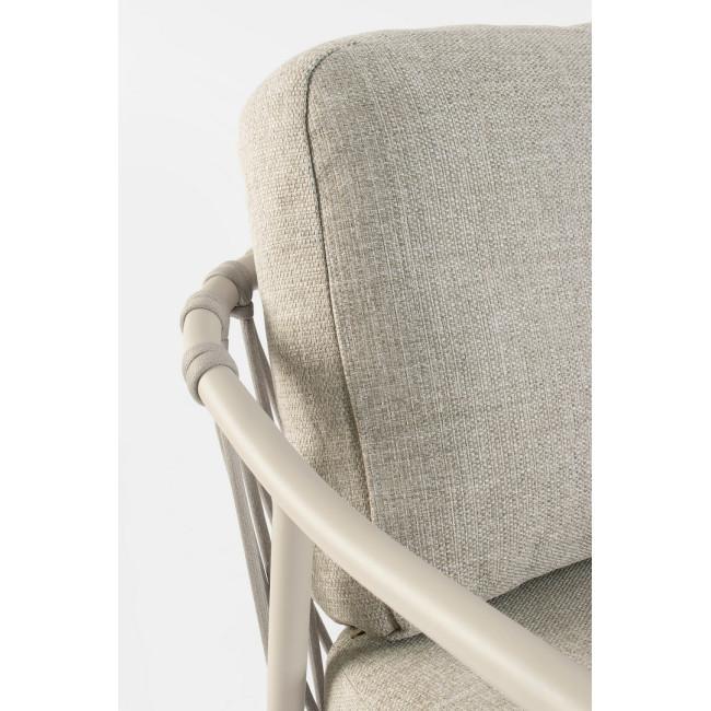 EDVIGE fehér alumínium kerti garnitúra