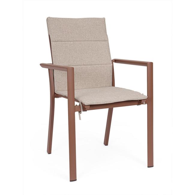 KONNOR ezüst szövet kültéri párna