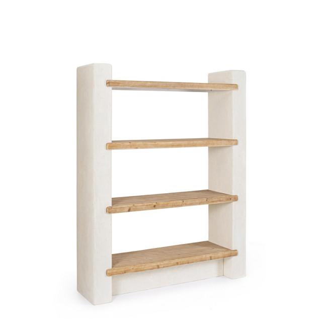 ALBIN törtfehér könyvespolc