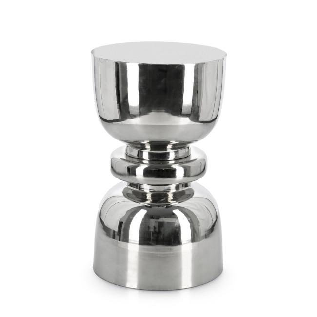 ANIMESH ezüst acél dohányzóasztal