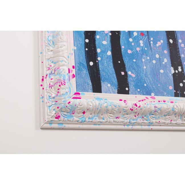 SPOTTY rózsaszín vászon festmény