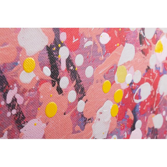 SPOTTY rózsaszín vászon festmény