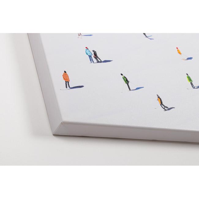 FIGURES fehér vászon festmény