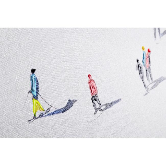 FIGURES fehér vászon festmény