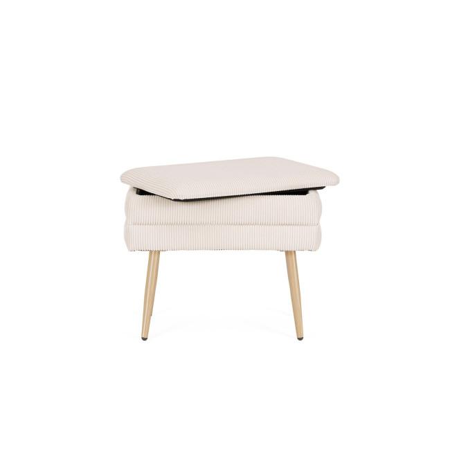 OLGA bézs bársony ülőpad