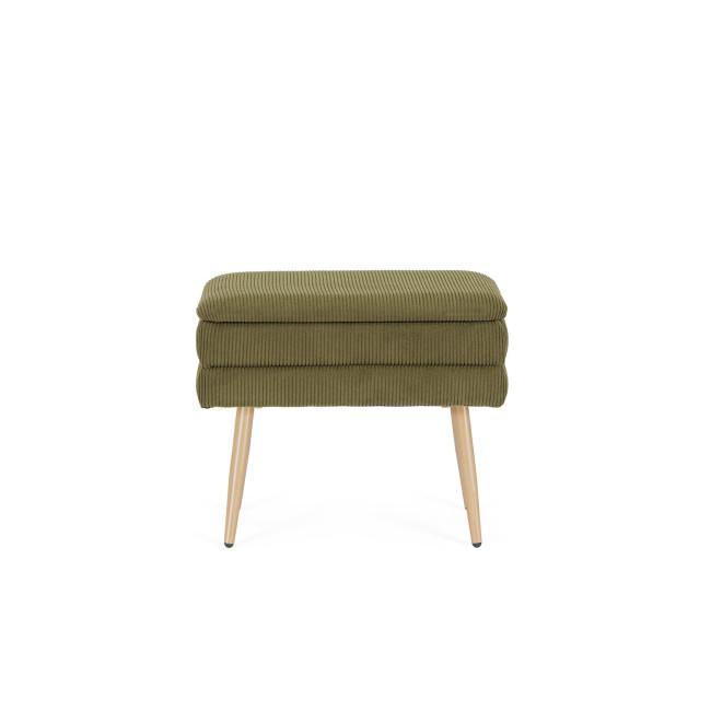 OLGA zöld bársony ülőpad