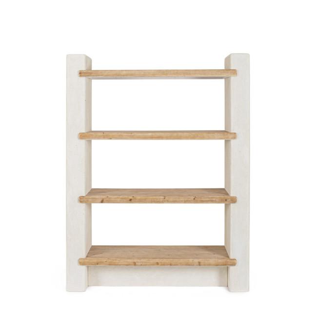 ALBIN törtfehér könyvespolc