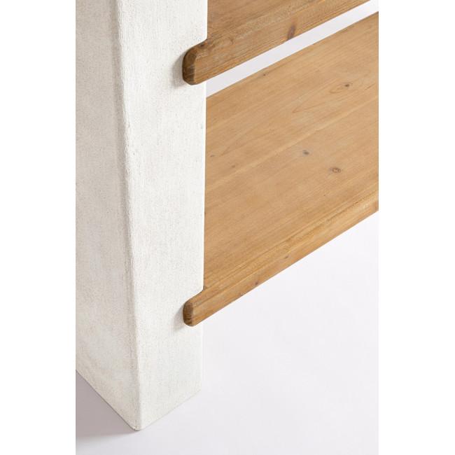 ALBIN törtfehér könyvespolc