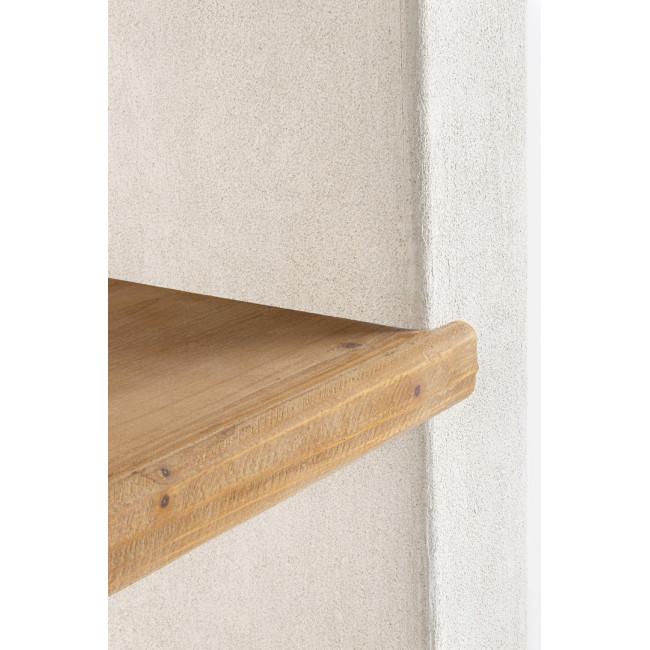 ALBIN törtfehér könyvespolc