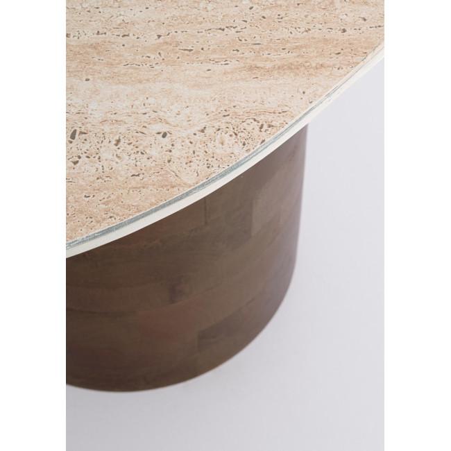 YANISHA barna kerámia dohányzóasztal