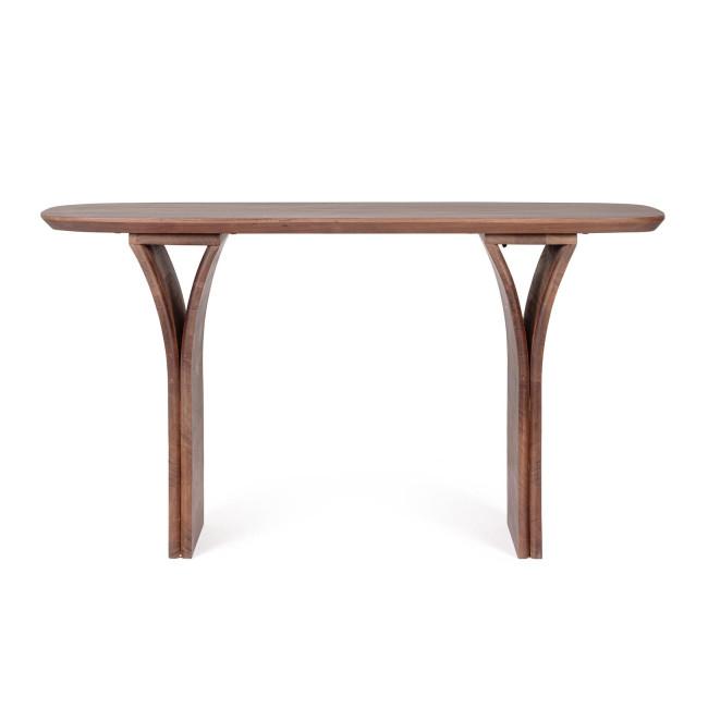 DALTON piros mangófa konzolasztal