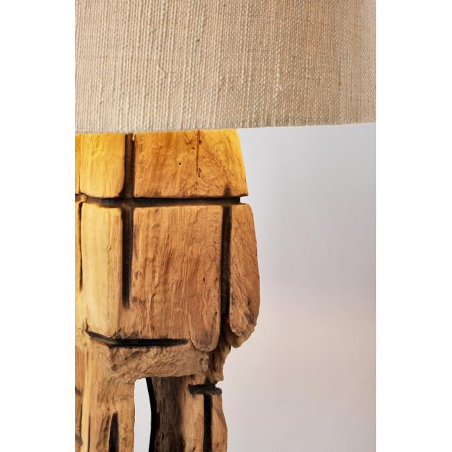 KLETA bézs tikfa asztali lámpa