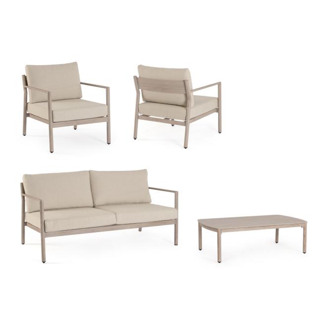 SIRIUS bézs alumínium kerti garnitúra