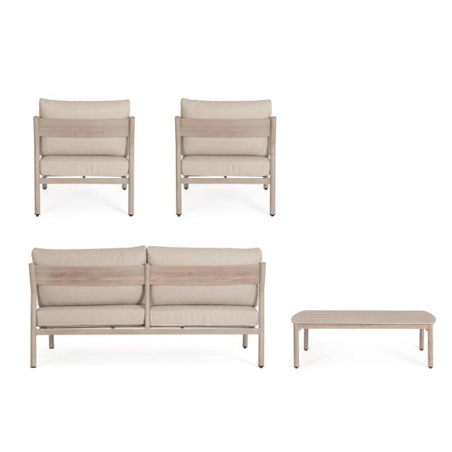 SIRIUS bézs alumínium kerti garnitúra