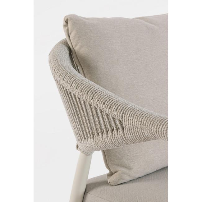 MILLOR fehér acél kerti garnitúra