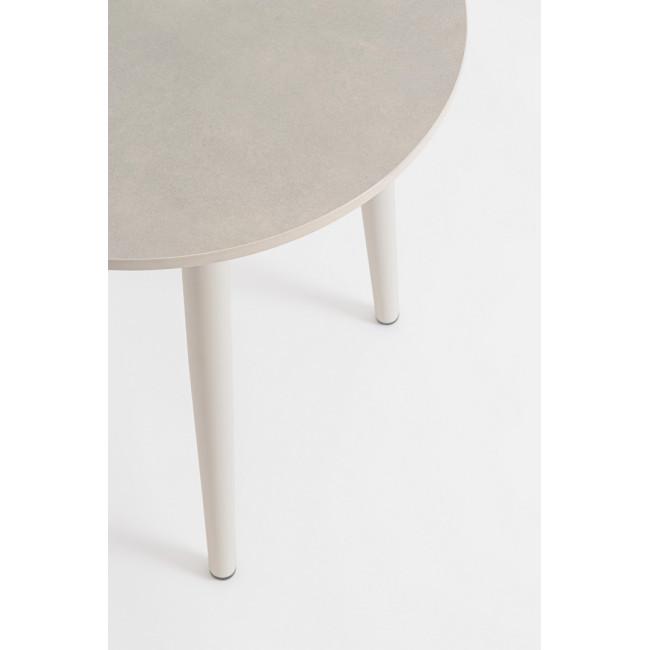 MILLOR fehér acél kerti garnitúra