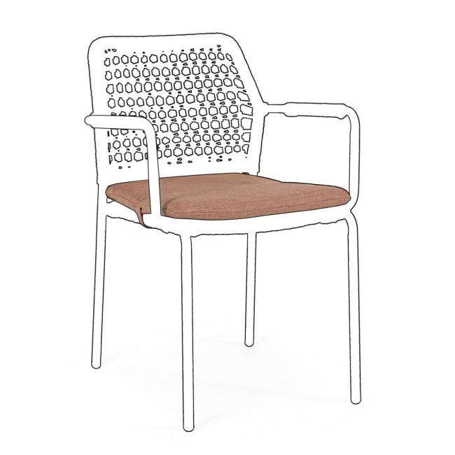 RAJADA terrakotta szövet kültéri párna