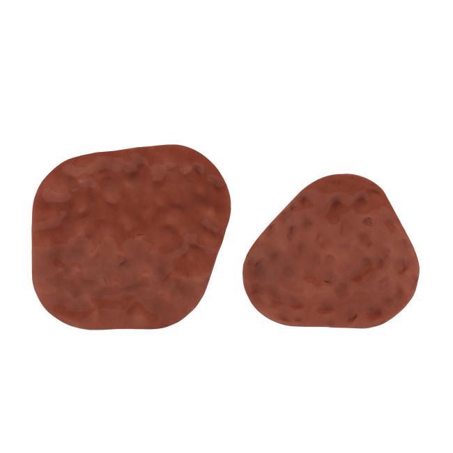 JASLEEN piros acél dohányzóasztal