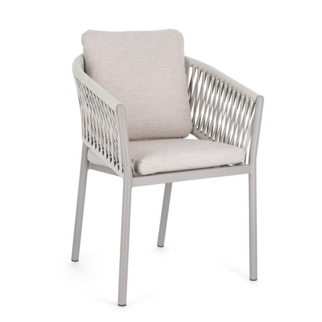 BACK ezüst szövet kültéri párna