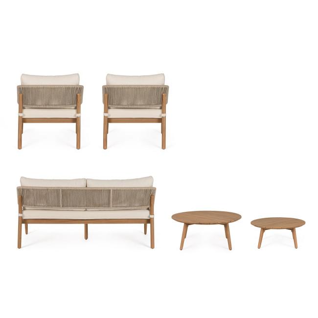 THIAGO bézs akácfa kerti garnitúra