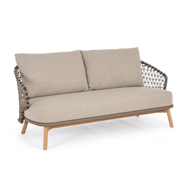 EULARIA ezüst tikfa kerti kanapé