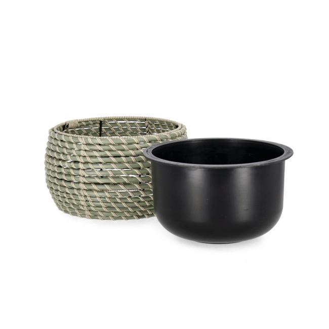 THANH szürke polirattán kaspó