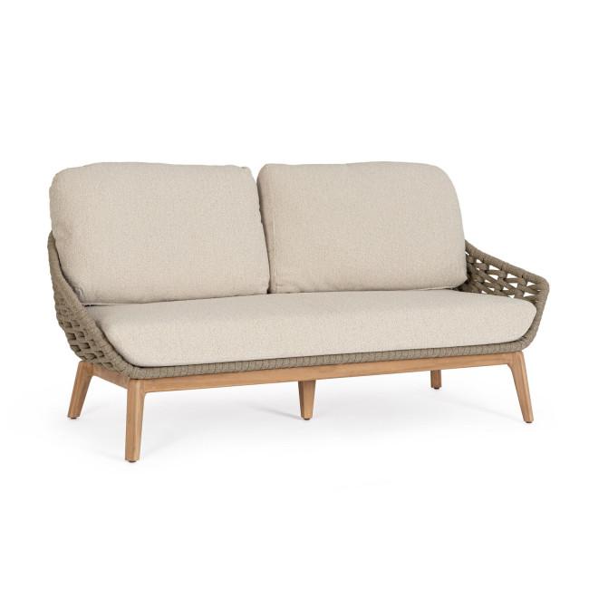 TAMIRES barna alumínium kerti kanapé