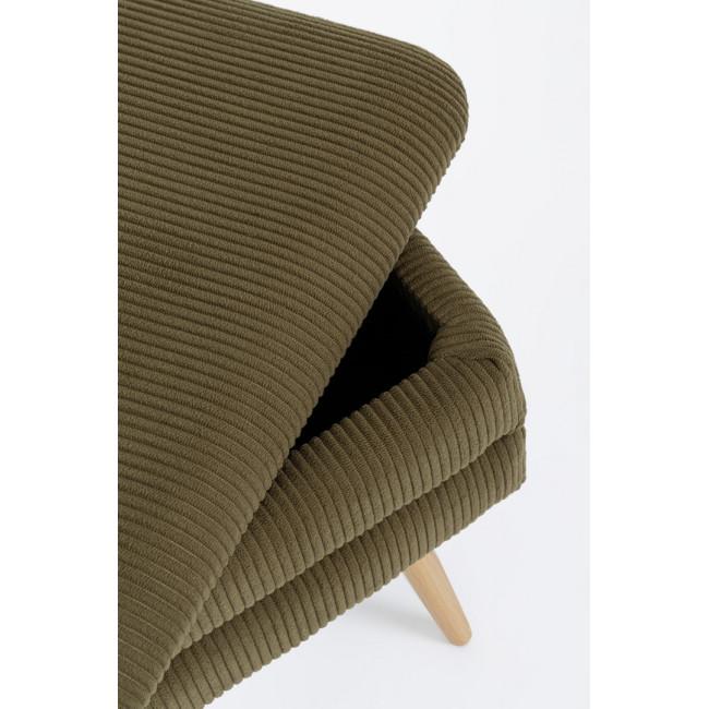 OLGA zöld bársony ülőpad