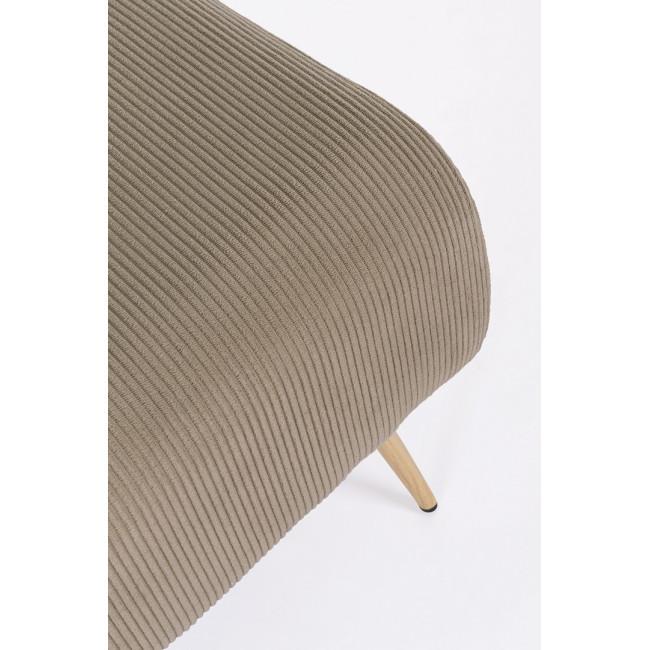 OLGA taupe bársony ülőpad