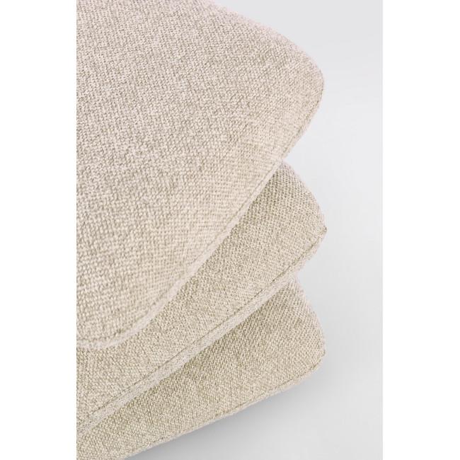 ANTARA ezüst szövet puff