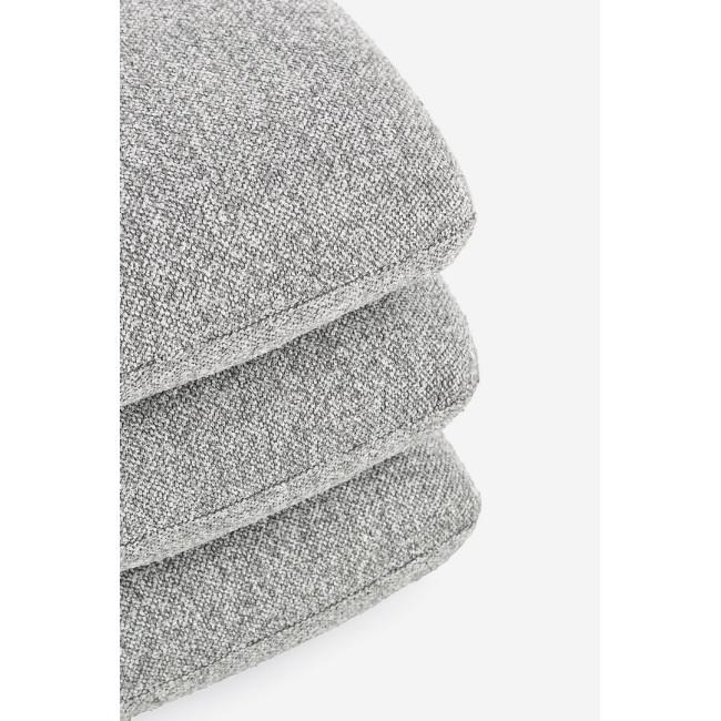 ANTARA ezüst szövet puff