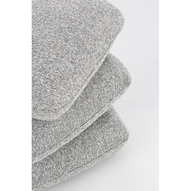 ANTARA ezüst szövet puff