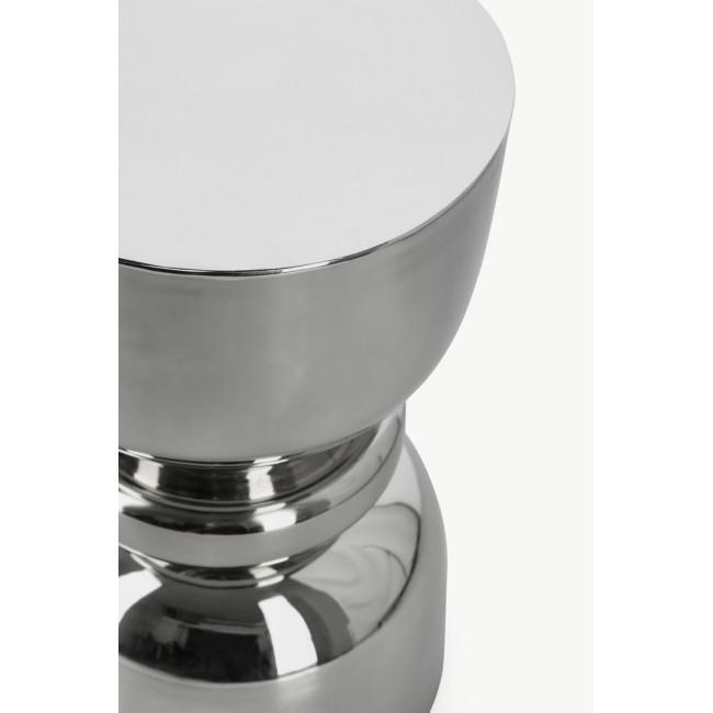 ANIMESH ezüst acél dohányzóasztal