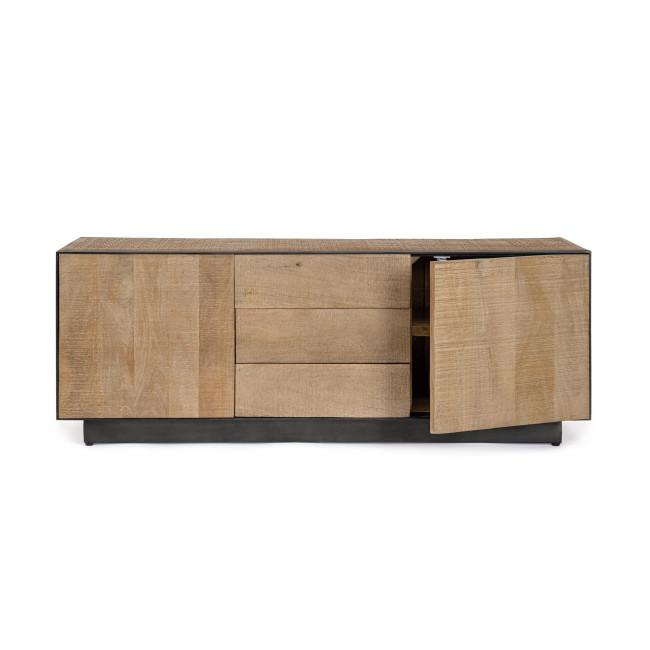 HAROLD taupe mangófa tv szekrény