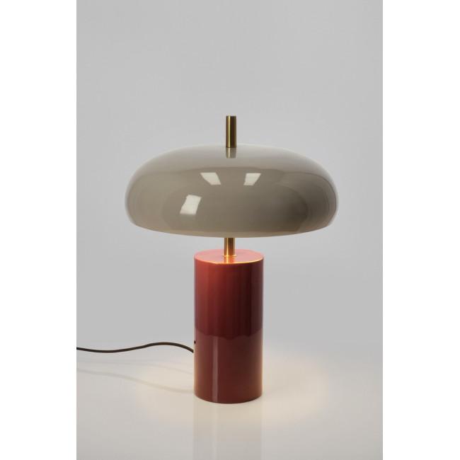 BANKERS ezüst fém asztali lámpa