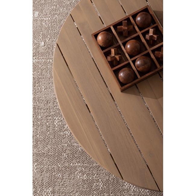 FORTUNE bézs fa dísztárgy