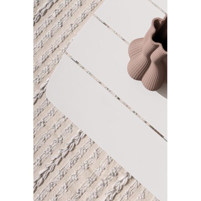 FENIX fehér alumínium dohányzóasztal