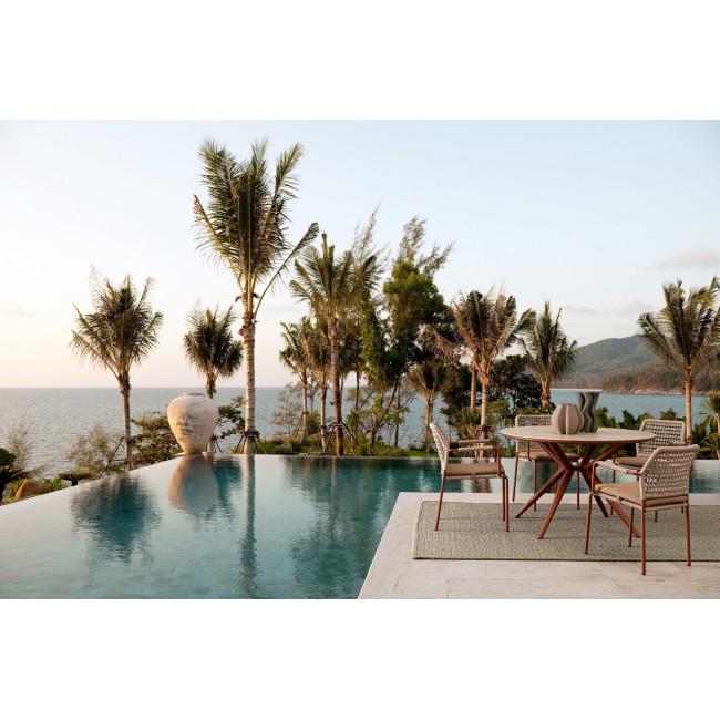 RAJADA terrakotta szövet kültéri párna